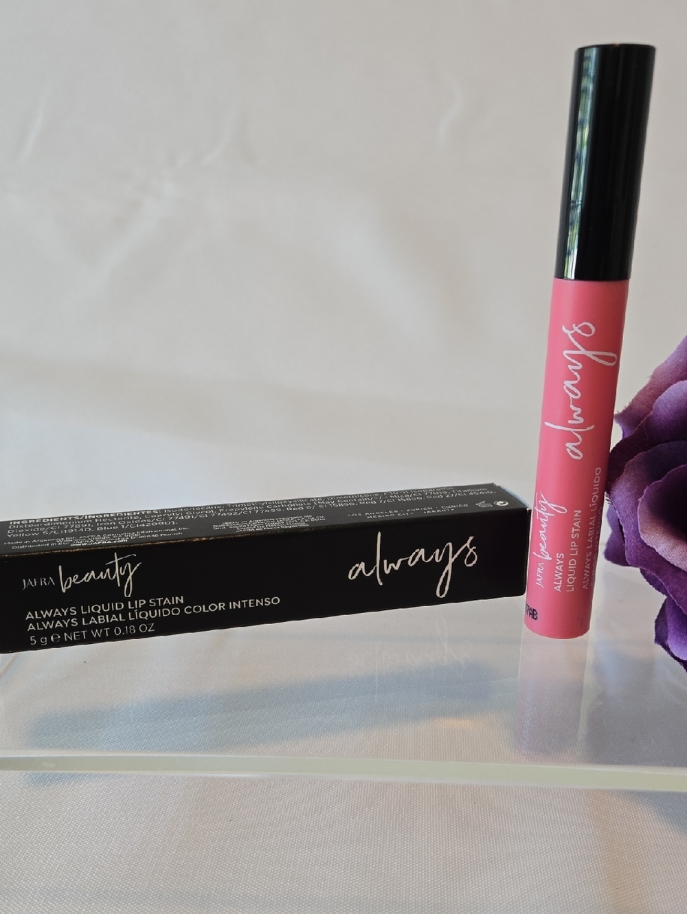 JAFRA Always Confident Liquid Lip Stain - Discontinued Pink Shade - NWT 0.18